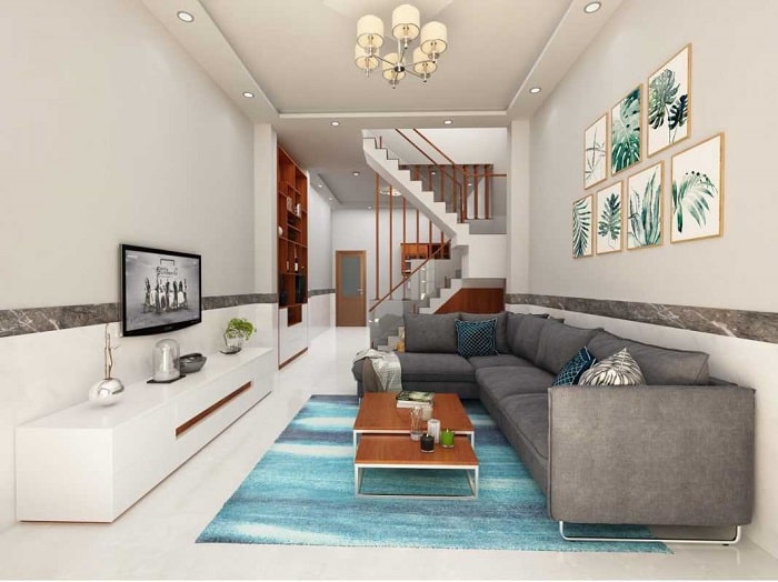 07+ thiết kế nội thất phòng khách nhà phố hot nhất 2022