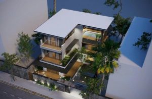 biệt thự chữ L 3 tầng 16