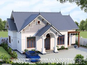 nhà 1 tầng 4 phòng ngủ 100m2 15