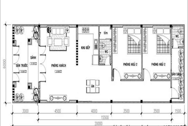 Bản vẽ biệt thự 1 tầng 5 phòng ngủ 300m2 mái bằng hiện đại tại Hòa Bình  BT5091121  Kiến trúc Angcovat